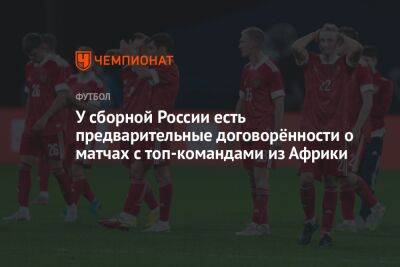 У сборной России есть предварительные договорённости о матчах с топ-командами из Африки