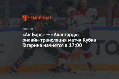 «Ак Барс» — «Авангард»: онлайн-трансляция матча Кубка Гагарина начнётся в 17:00