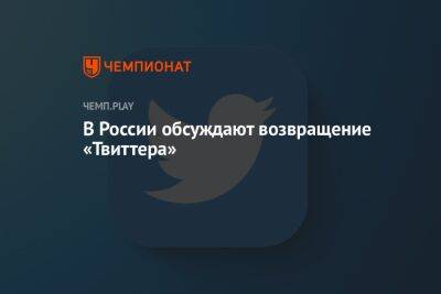 В России обсуждают возвращение «Твиттера»