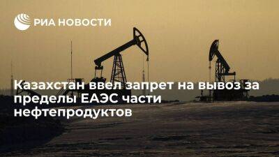 Казахстан ввел запрет на вывоз за пределы ЕАЭС отдельных видов нефтепродуктов до 2025 года