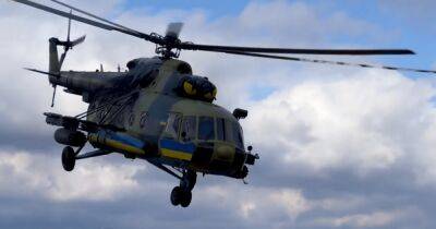 В Генштабе показали, как боевой вертолет наносит удары по оккупантам (видео)