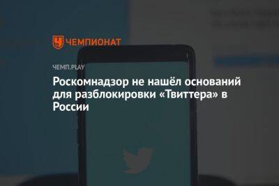 Роскомнадзор не нашёл оснований для разблокировки «Твиттера» в России