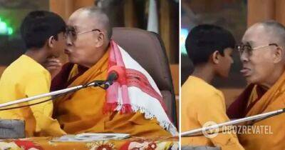 Далай Лама поцелуй с мальчиком – видео и реакция сети – прощение Далай Ламы
