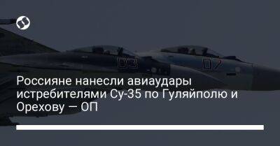 Россияне нанесли авиаудары истребителями Су-35 по Гуляйполю и Орехову — ОП