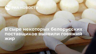 Россельхознадзор выявил говяжий жир в сыре некоторых белорусских поставщиков