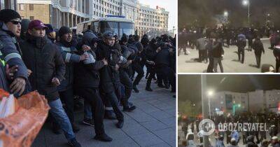 Казахстан массовые протесты - в Астане полицейские задержали рабочих, люди по всей стране начали выходить на протесты