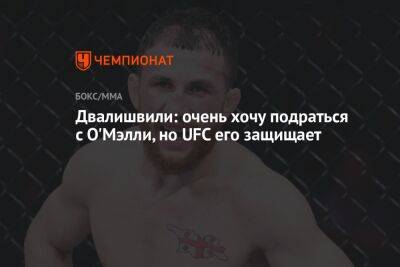 Двалишвили: очень хочу подраться с О'Мэлли, но UFC его защищает