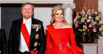 Королева Нидерландов Максима пришла на прием в ослепительном алом платье