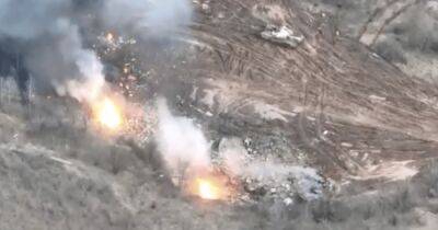 ВСУ уничтожили два танка РФ с помощью САУ PzH 2000, — СтратКом (видео) - focus.ua - Россия - Украина - Донецкая обл.