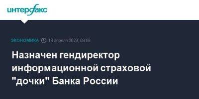 Назначен гендиректор информационной страховой "дочки" Банка России