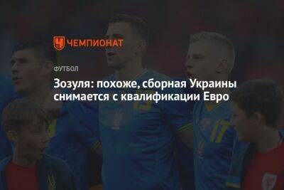 Зозуля: похоже, сборная Украины снимается с квалификации Евро