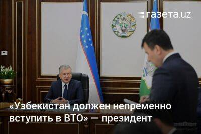«Узбекистан должен непременно вступить в ВТО» — президент