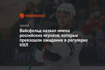 Вайсфельд назвал имена российских игроков, которые превзошли ожидания в регулярке НХЛ