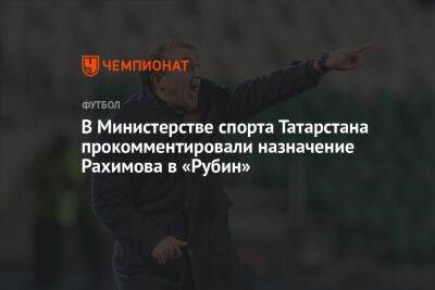 В Министерстве спорта Татарстана прокомментировали назначение Рахимова в «Рубин»