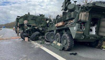 В Германии произошло ДТП с несколькими армейскими бронеавтомобилями США, есть пострадавшие