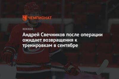 Андрей Свечников после операции ожидает возвращения к тренировкам в сентябре