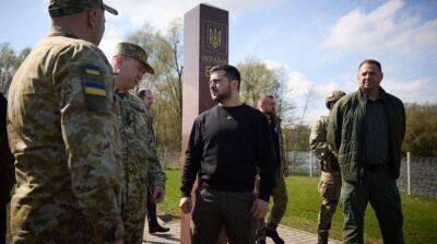 Зеленский посетил границу с Беларусью в Волынской области