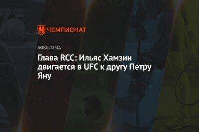 Глава RCC: Ильяс Хамзин двигается в UFC к другу Петру Яну