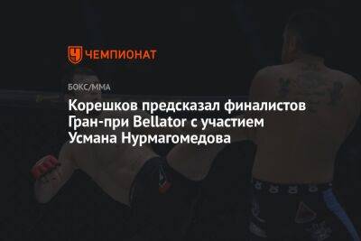 Корешков предсказал финалистов Гран-при Bellator с участием Усмана Нурмагомедова