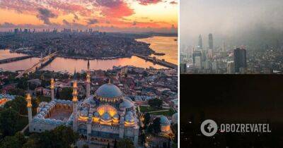 В Стамбуле огромное черное облако за минуты погрузило город во тьму – видео