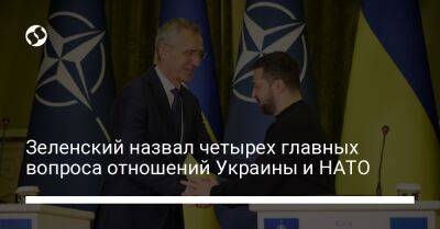 Зеленский назвал четырех главных вопроса отношений Украины и НАТО