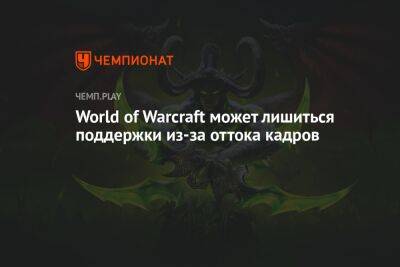 World of Warcraft может лишиться поддержки из-за оттока кадров