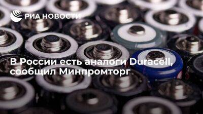 Минпромторг сообщил, что в России есть аналоги продукции Duracell от других брендов