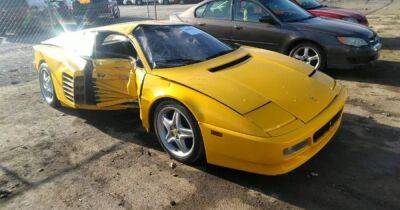 Знаменитый 30-летний суперкар Ferrari за $225 000 разбили в досадном ДТП (фото) - focus.ua - США - Украина