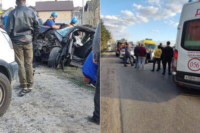 ДТП на дороге Глазково — Мухино под Тверью: четыре человека пострадали в лобовом столкновении