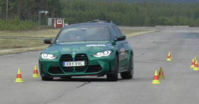 Спортивный седан BMW M3 прошел тест на управляемость (видео)