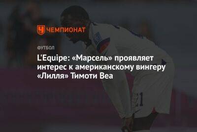 L'Equipe: «Марсель» проявляет интерес к американскому вингеру «Лилля» Тимоти Веа