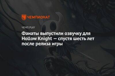 Фанаты выпустили озвучку для Hollow Knight — спустя шесть лет после релиза игры