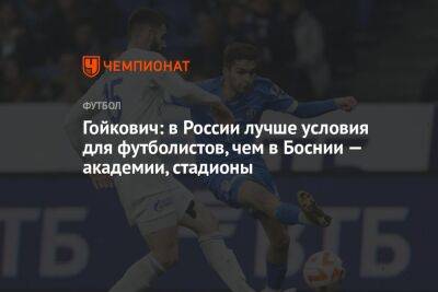Гойкович: в России лучше условия для футболистов, чем в Боснии — академии, стадионы