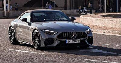 В Испании заметили новейший спорткар Mercedes за $230 000 на украинских номерах (фото)