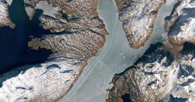 Видны даже из космоса. На одном из фьордов Гренландии обнаружили загадочные следы (фото)