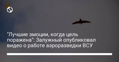 "Лучшие эмоции, когда цель поражена": Залужный опубликовал видео о работе аэроразведки ВСУ