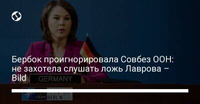 Бербок проигнорировала Совбез ООН: не захотела слушать ложь Лаврова – Bild﻿