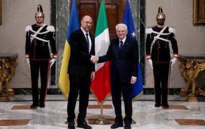 Шмыгаль провел встречу с президентом Италии