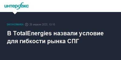 В TotalEnergies назвали условие для гибкости рынка СПГ - smartmoney.one - Москва - Туркмения