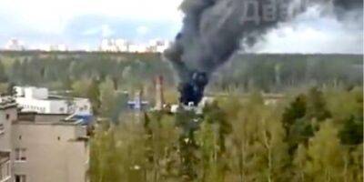 В РФ вспыхнул пожар на территории НИИ противопожарной обороны — видео
