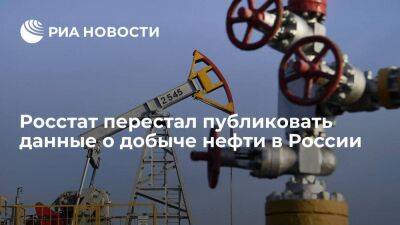 Росстат не опубликовал данные о добыче нефти в России за первый квартал 2023 года