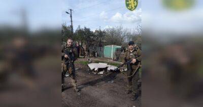 Бойцы егерской бригады из автоматов сбили "Шахед" и показали, что от него осталось (видео)