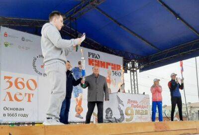 Весенняя легкоатлетическая эстафета состоялась апреля на Соборной площади Кунгура