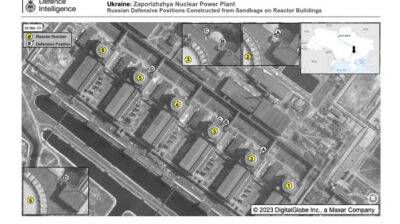 Разведка Британии: Россияне обустроили оборонительные позиции на зданиях нескольких реакторов ЗАЭС