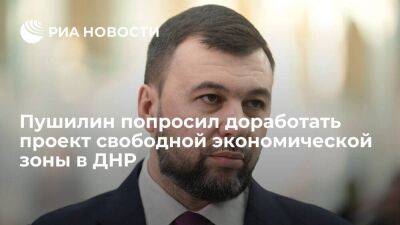 Пушилин попросил Минстрой доработать проект свободной экономической зоны в ДНР