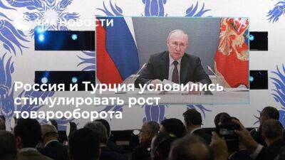 Президент Путин: Россия и Турция условились стимулировать рост товарооборота