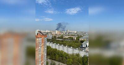 Были слышны взрывы: в Москве загорелся элитный ЖК, — росСМИ (видео)