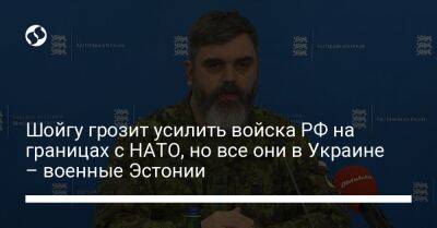 Шойгу грозит усилить войска РФ на границах с НАТО, но все они в Украине – военные Эстонии