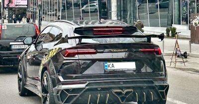 В Украине заметили сверхмощный кроссовер Lamborghini с ярким тюнингом (фото)