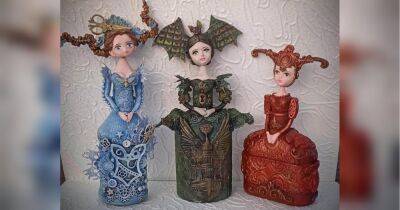 «Многие посетители галереи были удивлены, узнав, что мои куклы созданы из бутылок», — декоратор Юлия Шахназарова